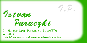 istvan puruczki business card